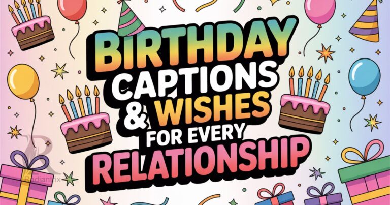 150+ Best Birthday Captions & Wishes for Every Relationship (2025 Edition)